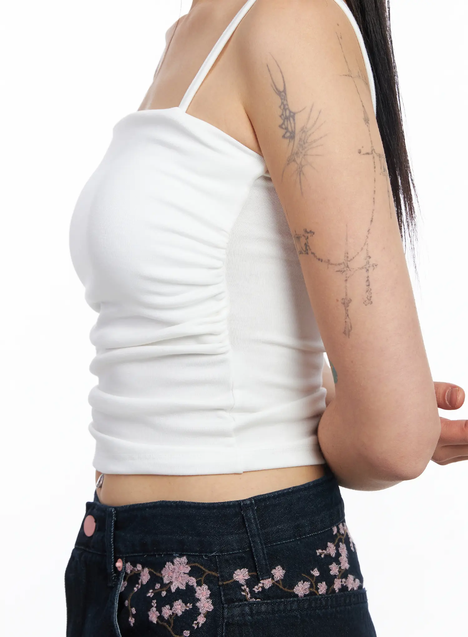 Shirred Basic Tank Top CF504 - Image 4