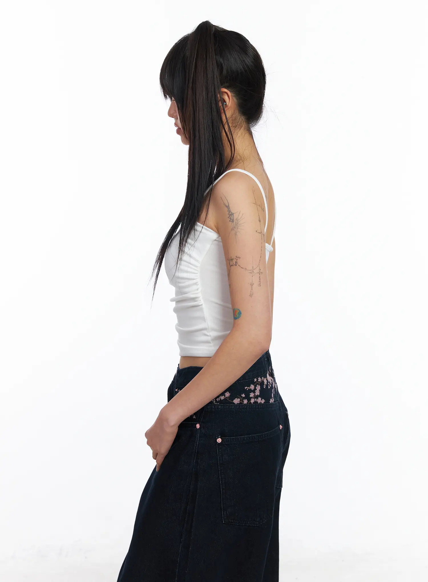 Shirred Basic Tank Top CF504 - Image 5