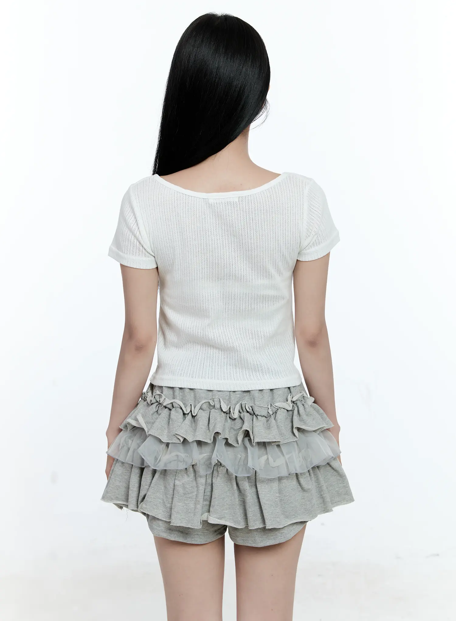 Shirred Button Tee CG511 - Image 6