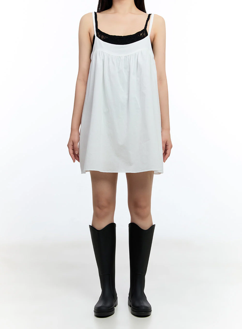 Shirred Cami Mini Dress IU503 - Image 3