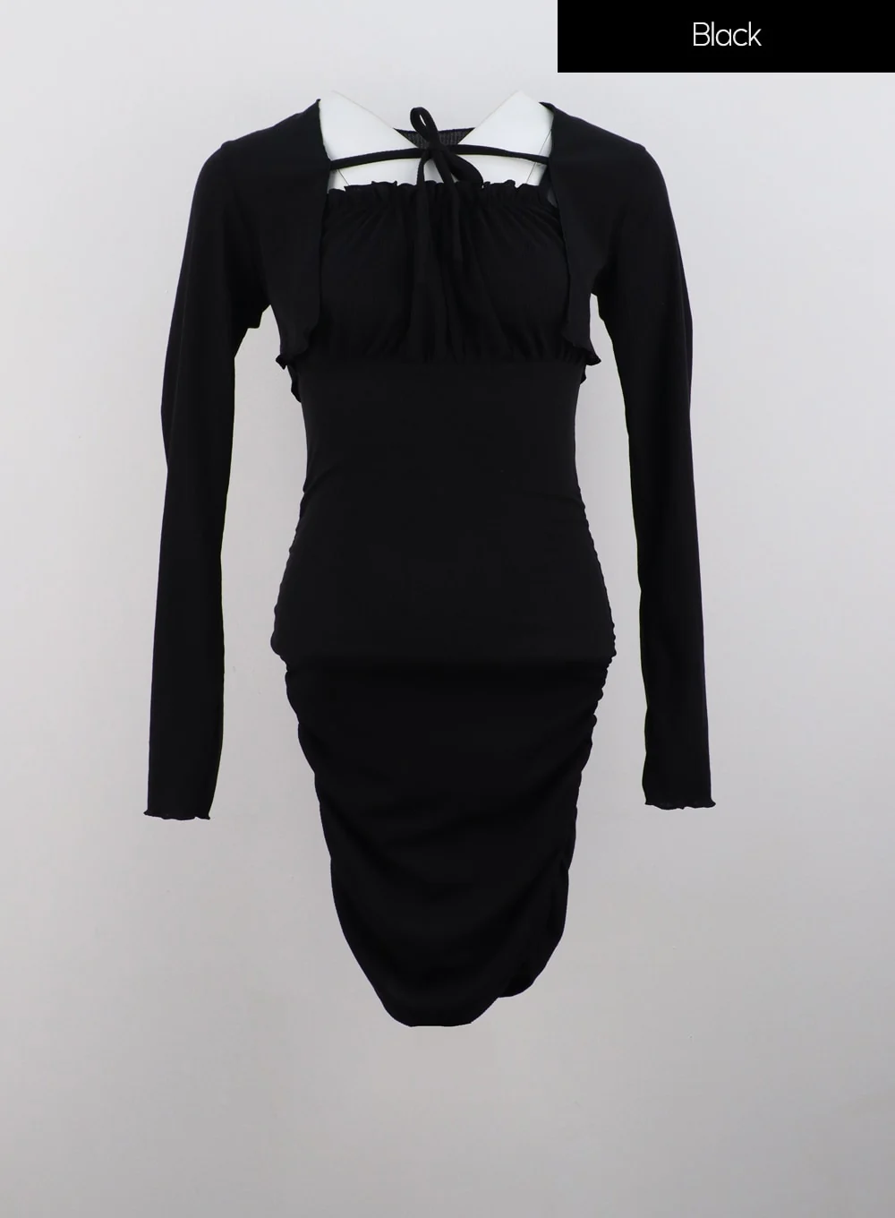 Shirred Mini Dress & Bolero Set IG320 - Image 16