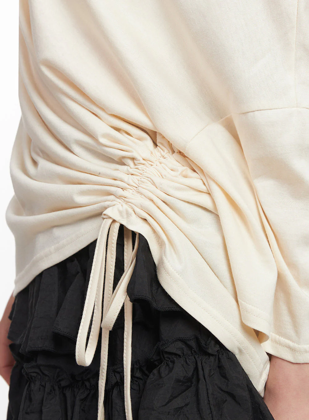 Shirred One-Shoulder Top IY516 - Image 4