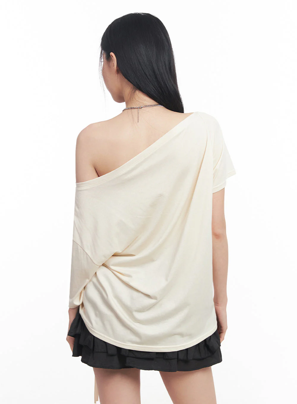 Shirred One-Shoulder Top IY516 - Image 9