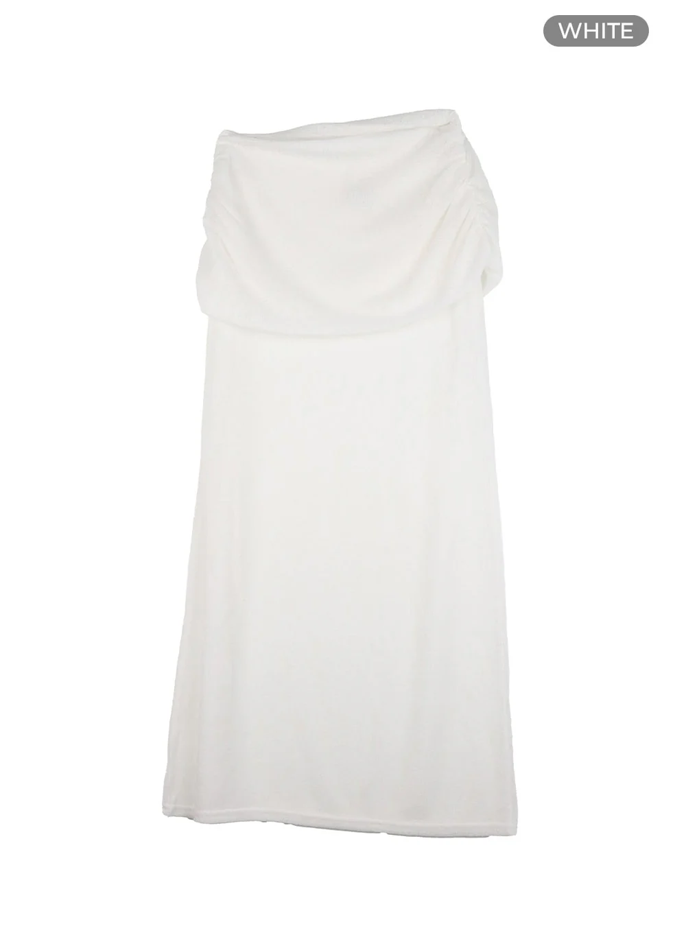 Shirred Sheer Maxi Skirt CY424 - Image 8