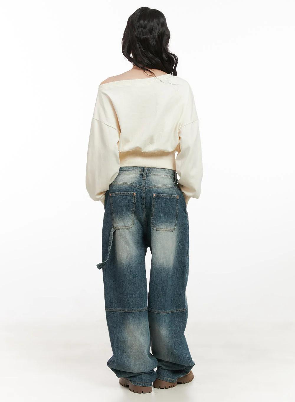Side-Buttoned Crop Sweater CJ524 - Image 7