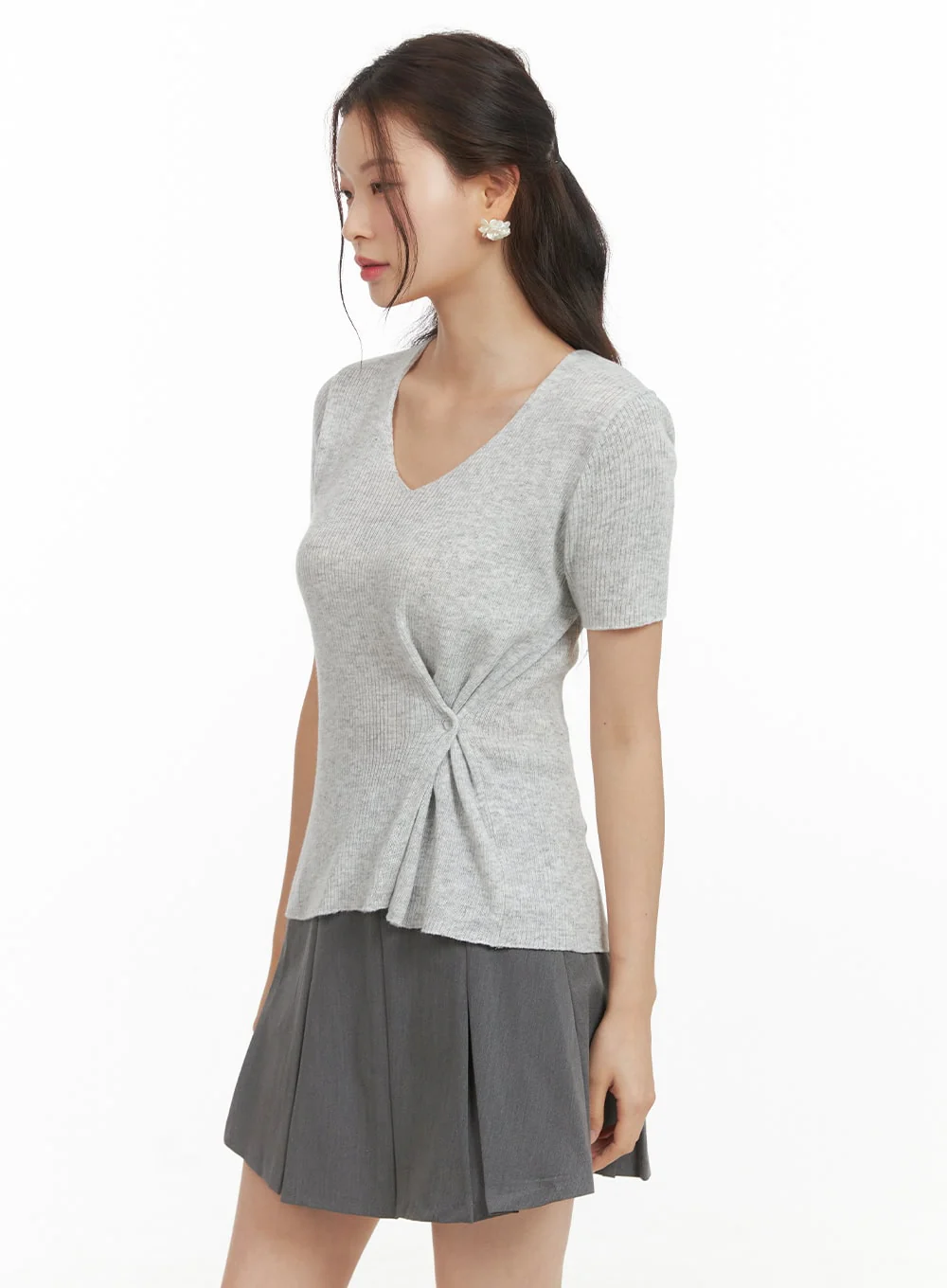 Side Buttoned Top OY417 - Image 5