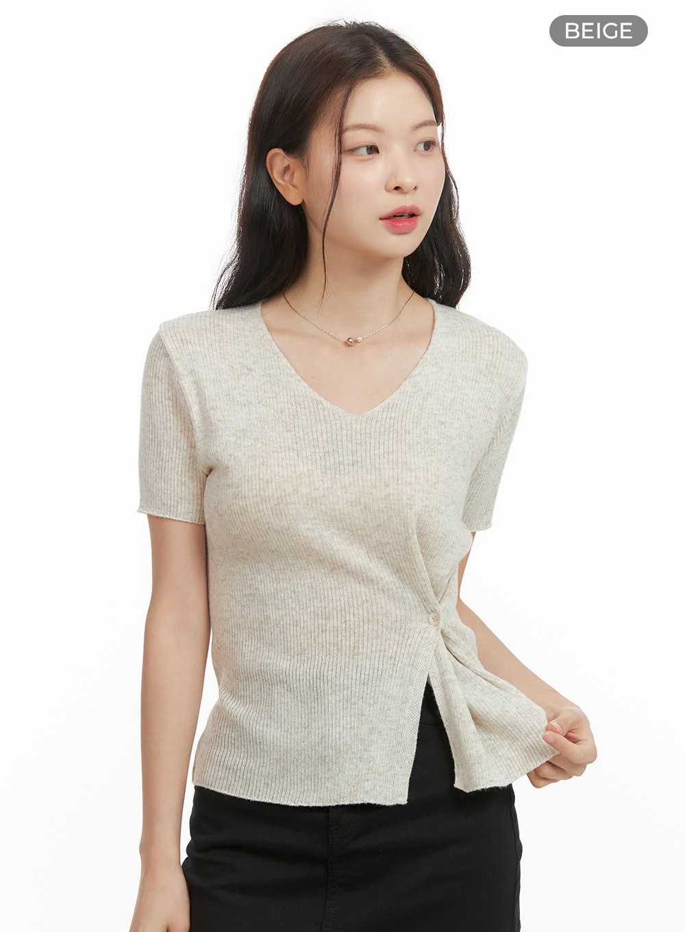 Side Buttoned Top OY417 - Image 8