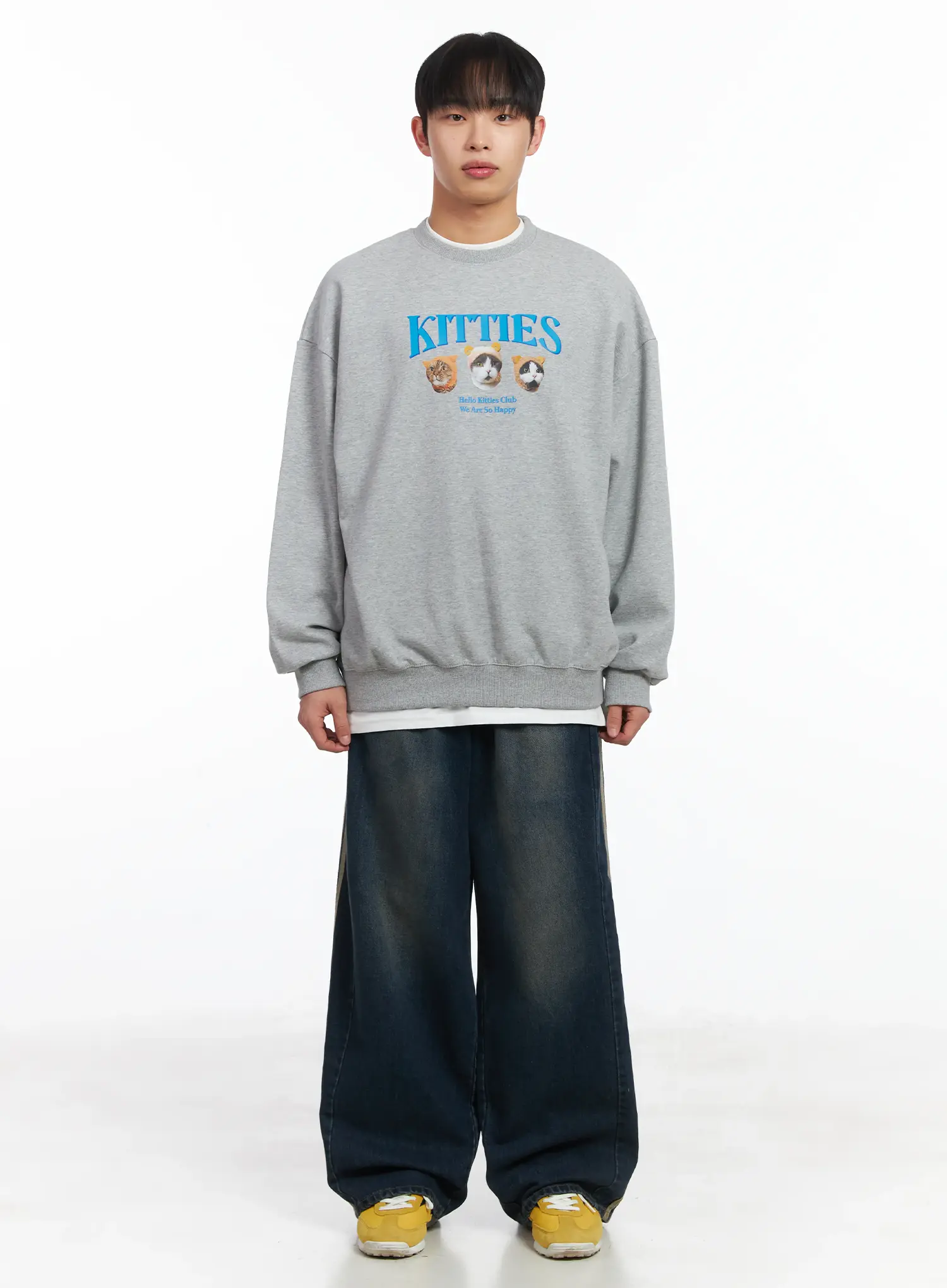 Side-Lined Wide Jeans ID515 - Image 3