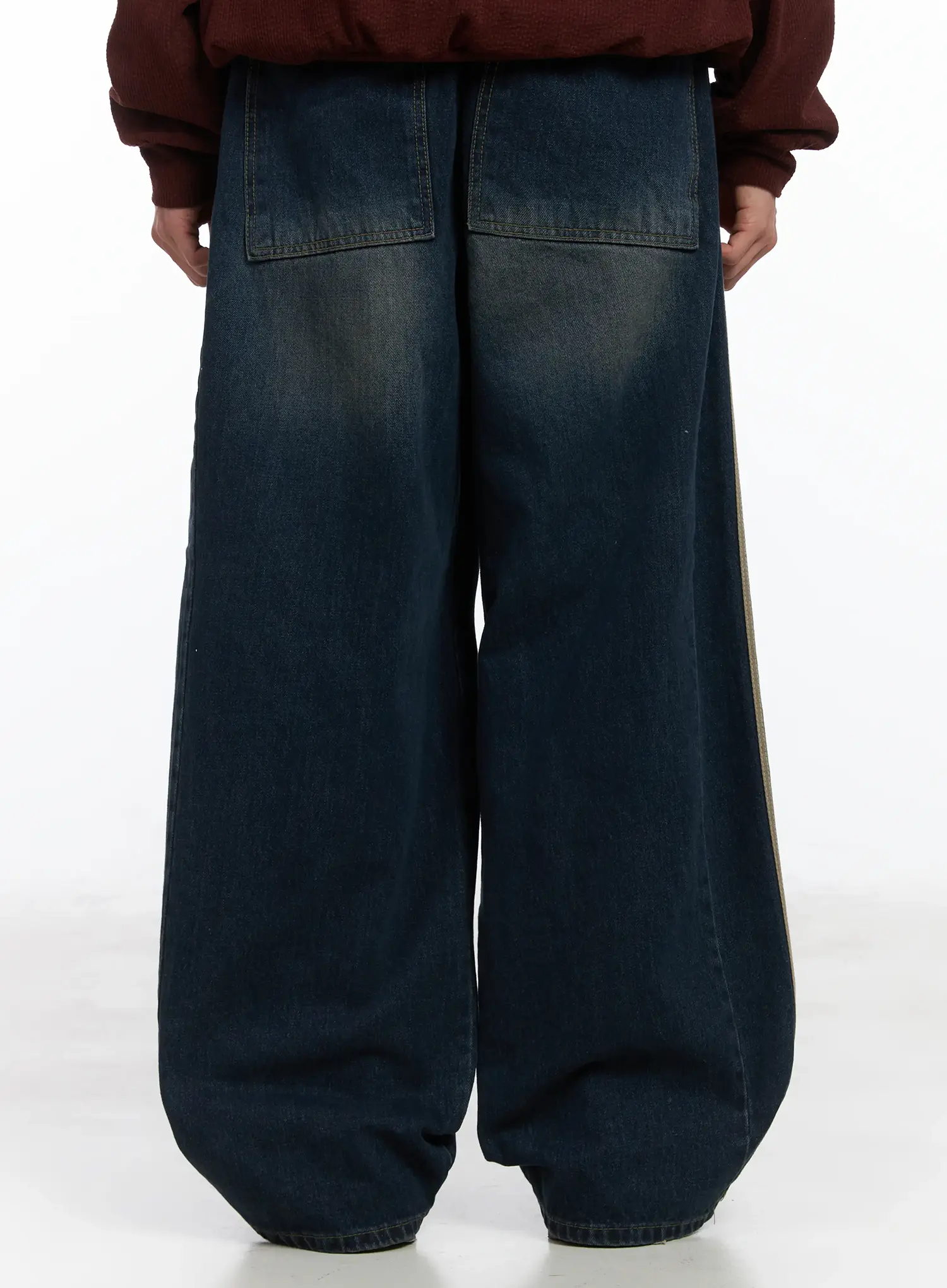 Side-Lined Wide Jeans ID515 - Image 6