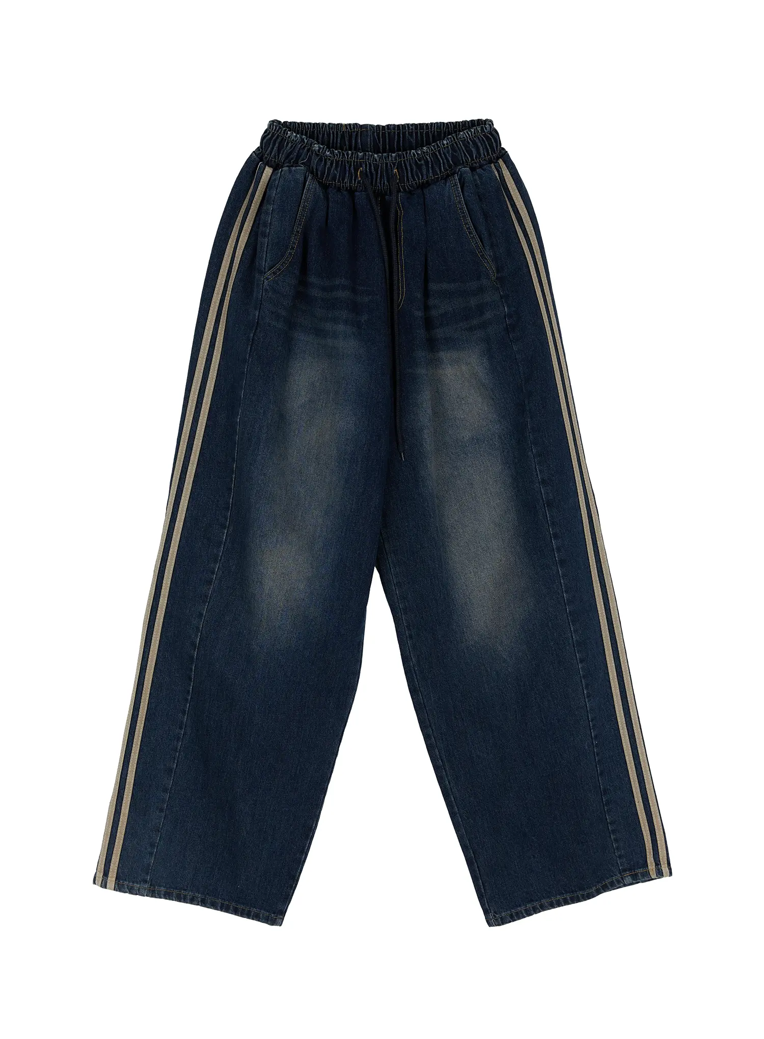 Side-Lined Wide Jeans ID515 - Image 9