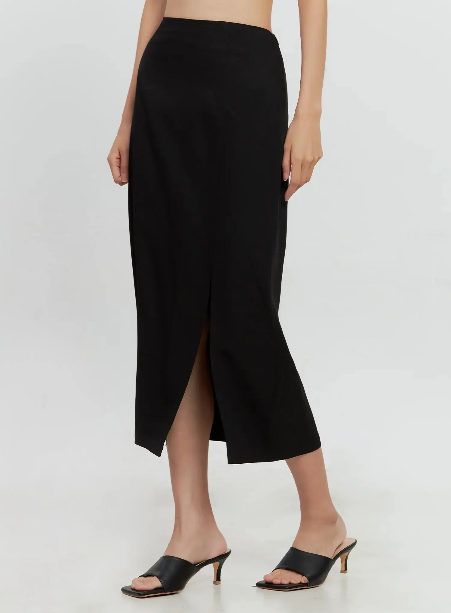 Side-Slit Midi Skirt IL528 - Image 9
