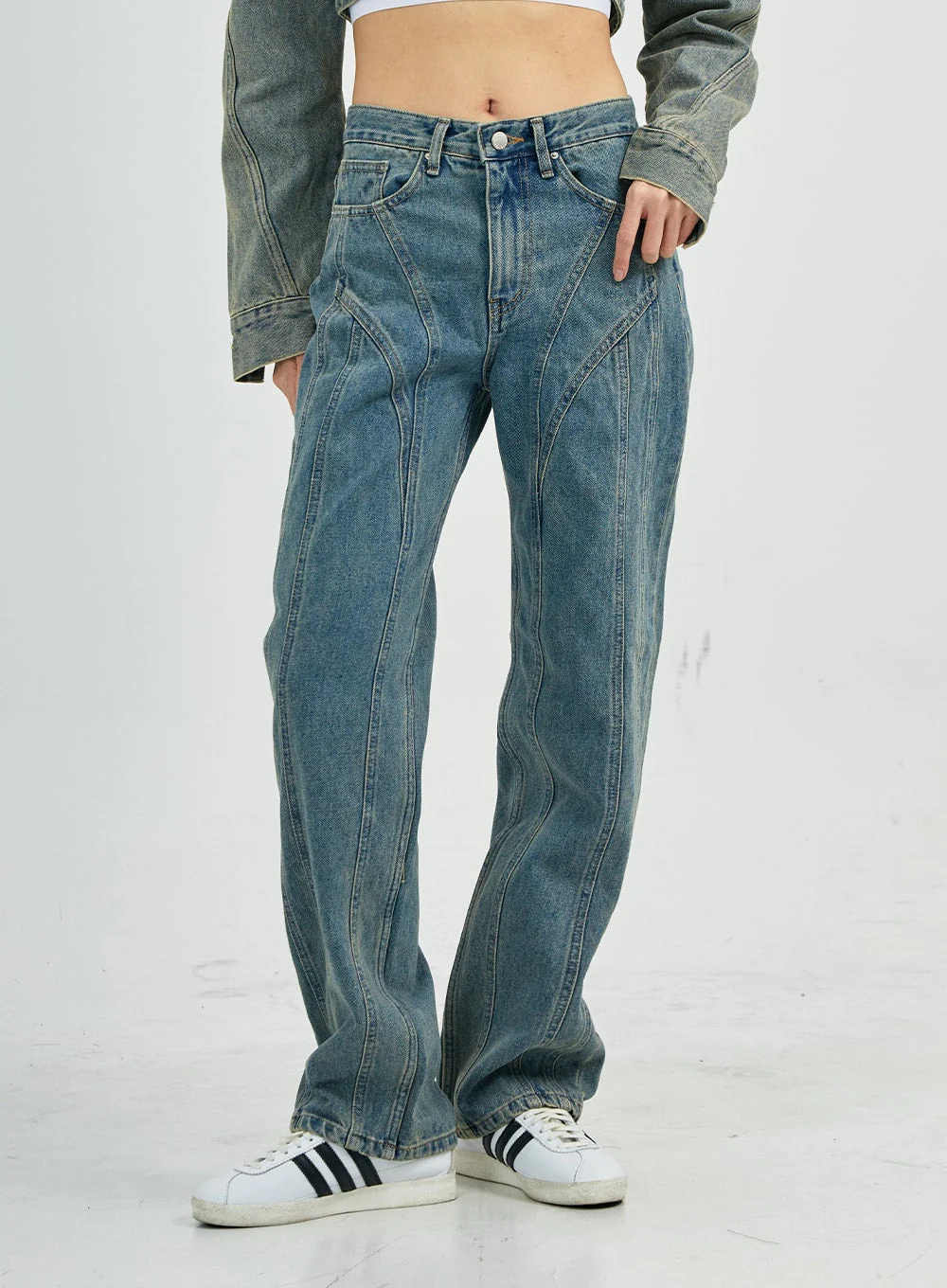 Silvia Washing Jeans Jacket CS27 - Image 11
