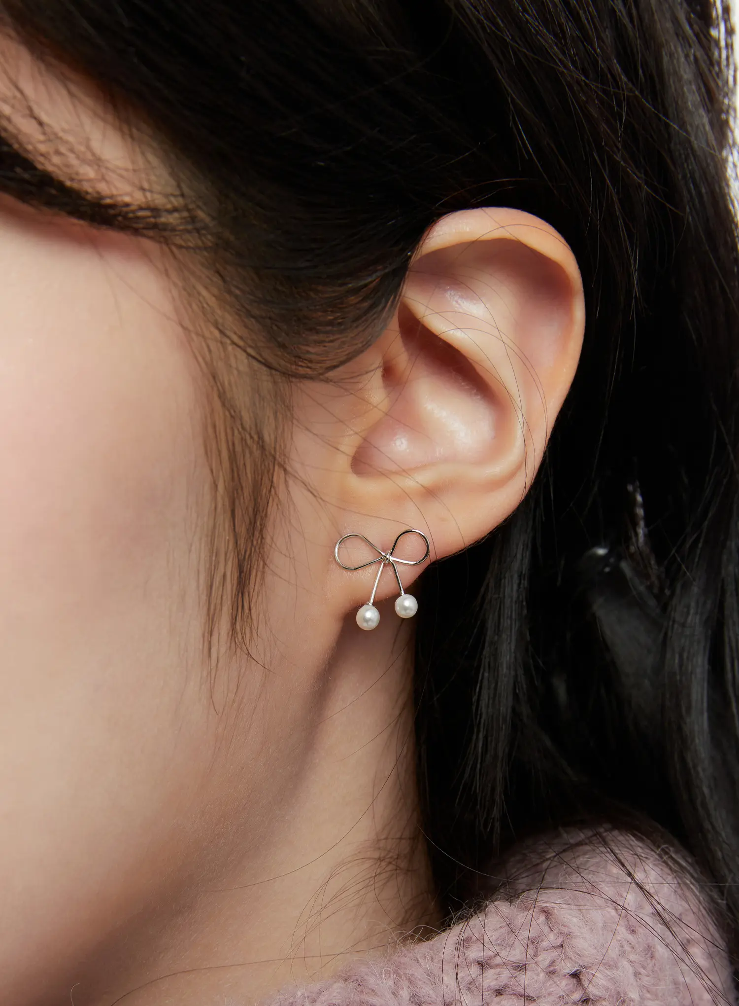 Simple Bow Earrings CD514