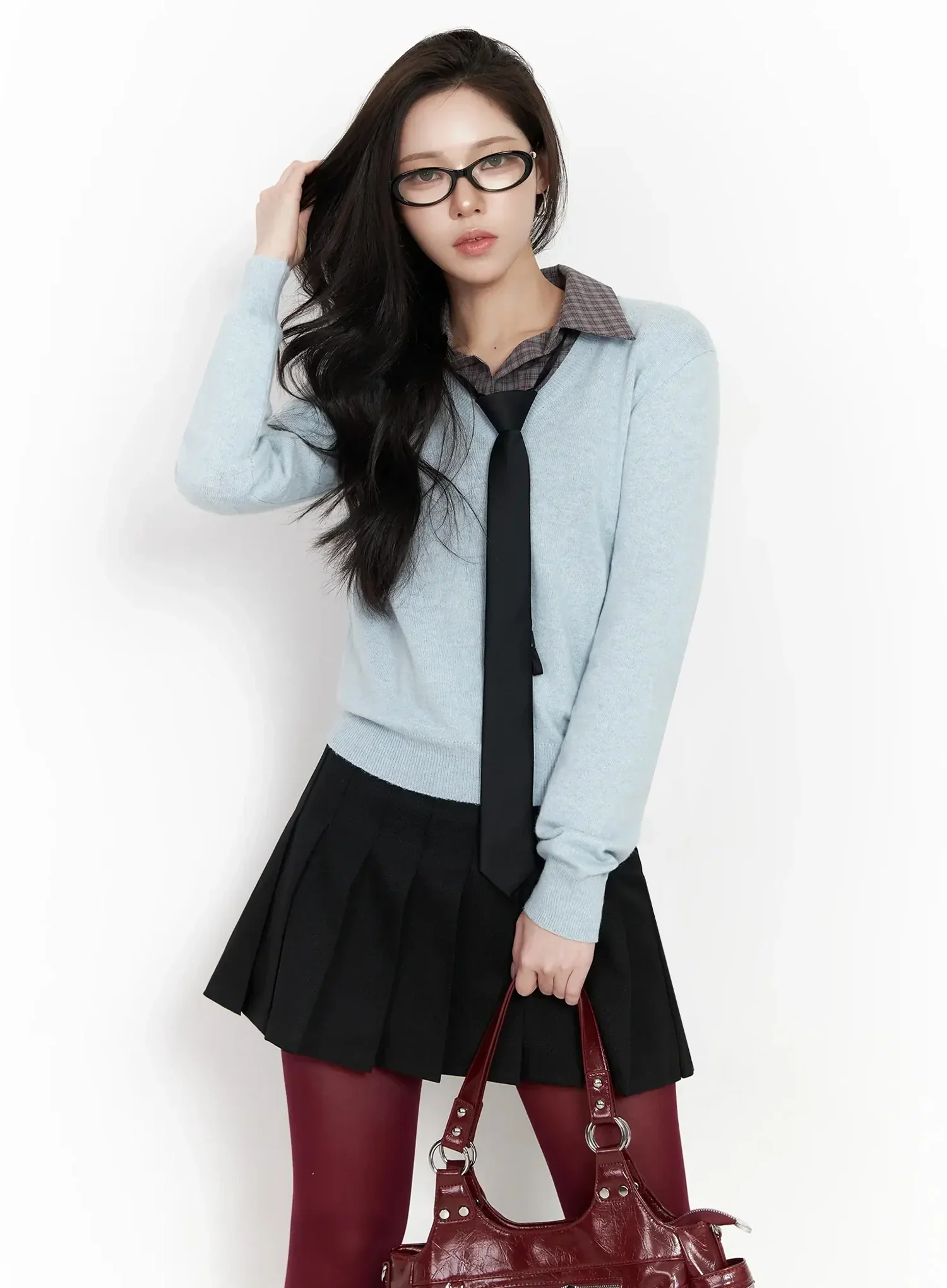 Simple Cashmere V-Neck Knit IJ528