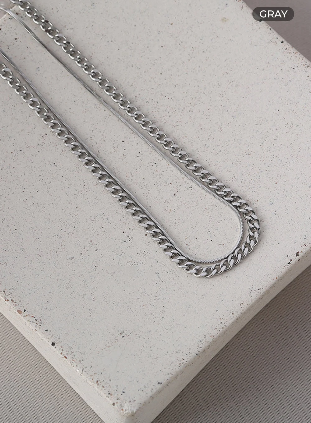 Simple Chain Set Necklace IL405 - Image 4