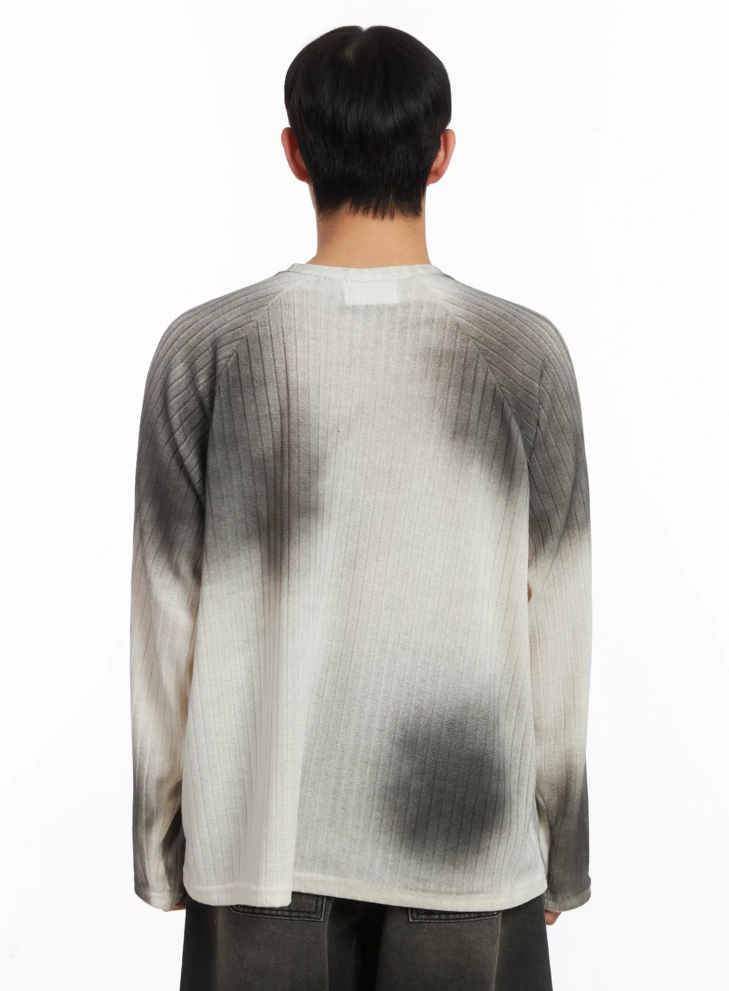 Simple Spray Paint Long Sleeve Tee ID515 - Image 5