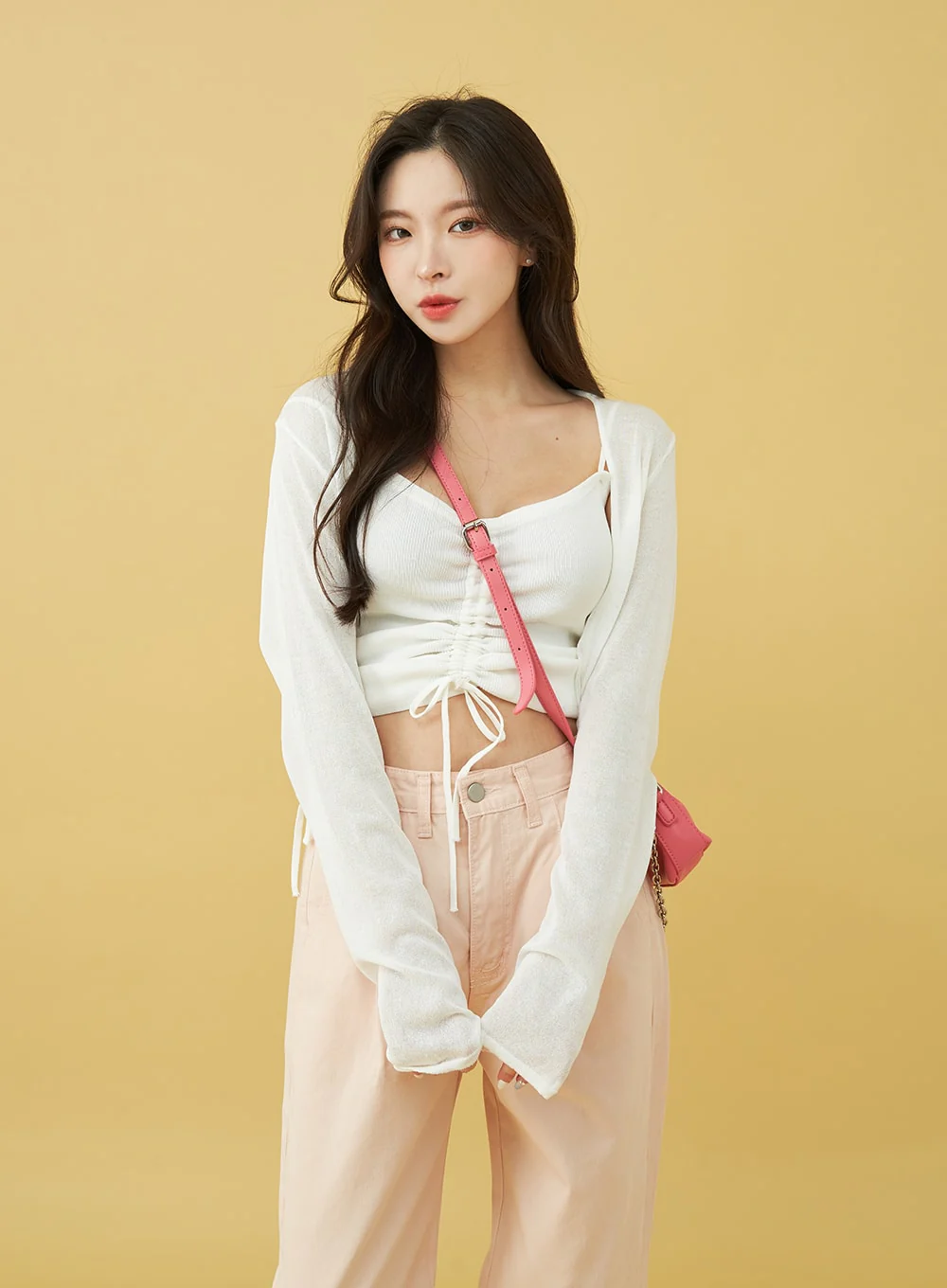 SIngle Pin-tuck Wide Cotton Pants BU13 - Image 12