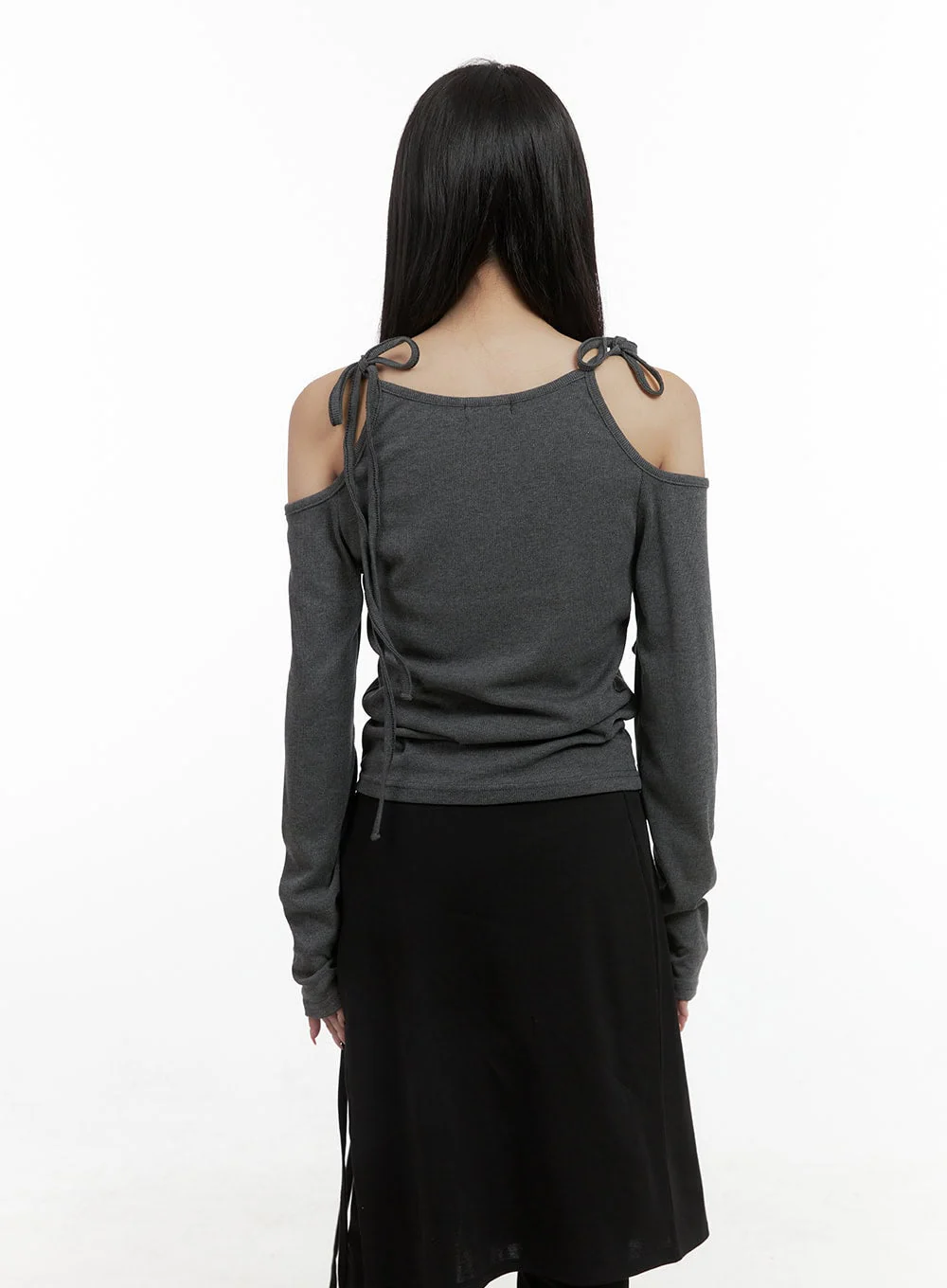 Sleek Cut-Out Detail Long Sleeve Top CS413 - Image 6