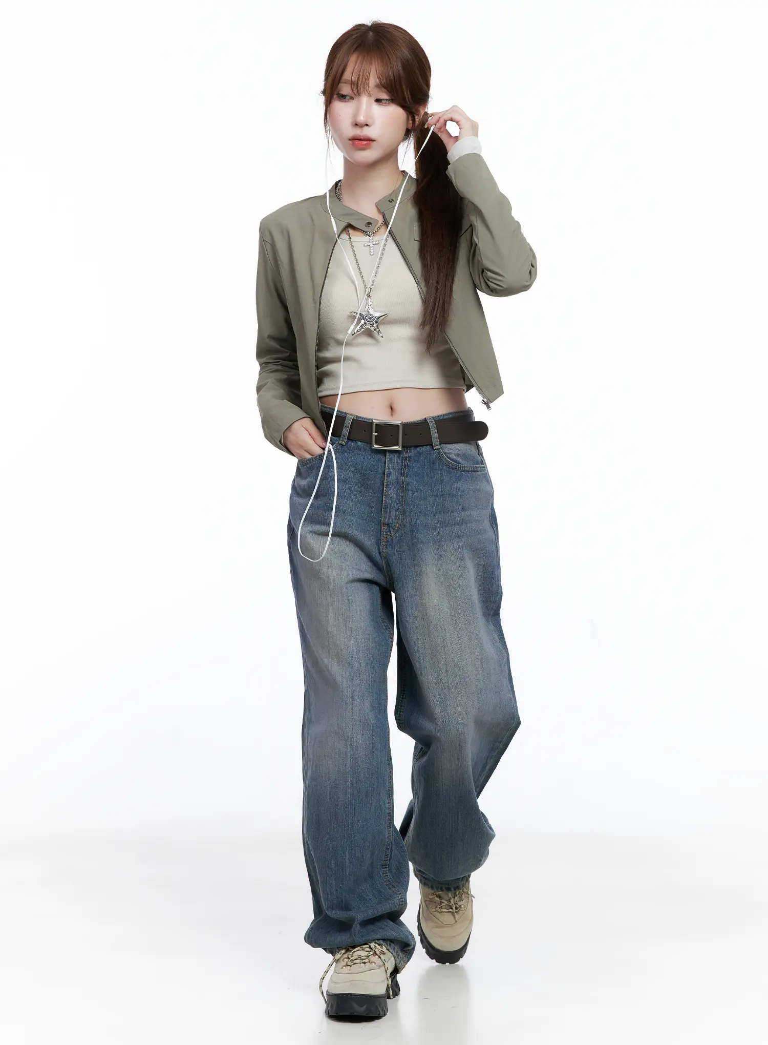 Slim Fit Biker Jacket CG529 - Image 2
