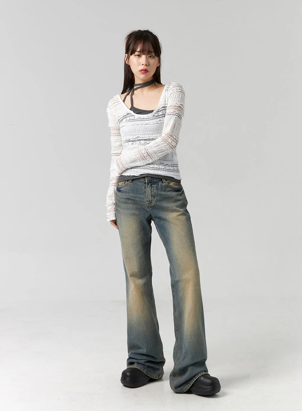 Slim Fit Bootcut Jeans CG330 - Image 12
