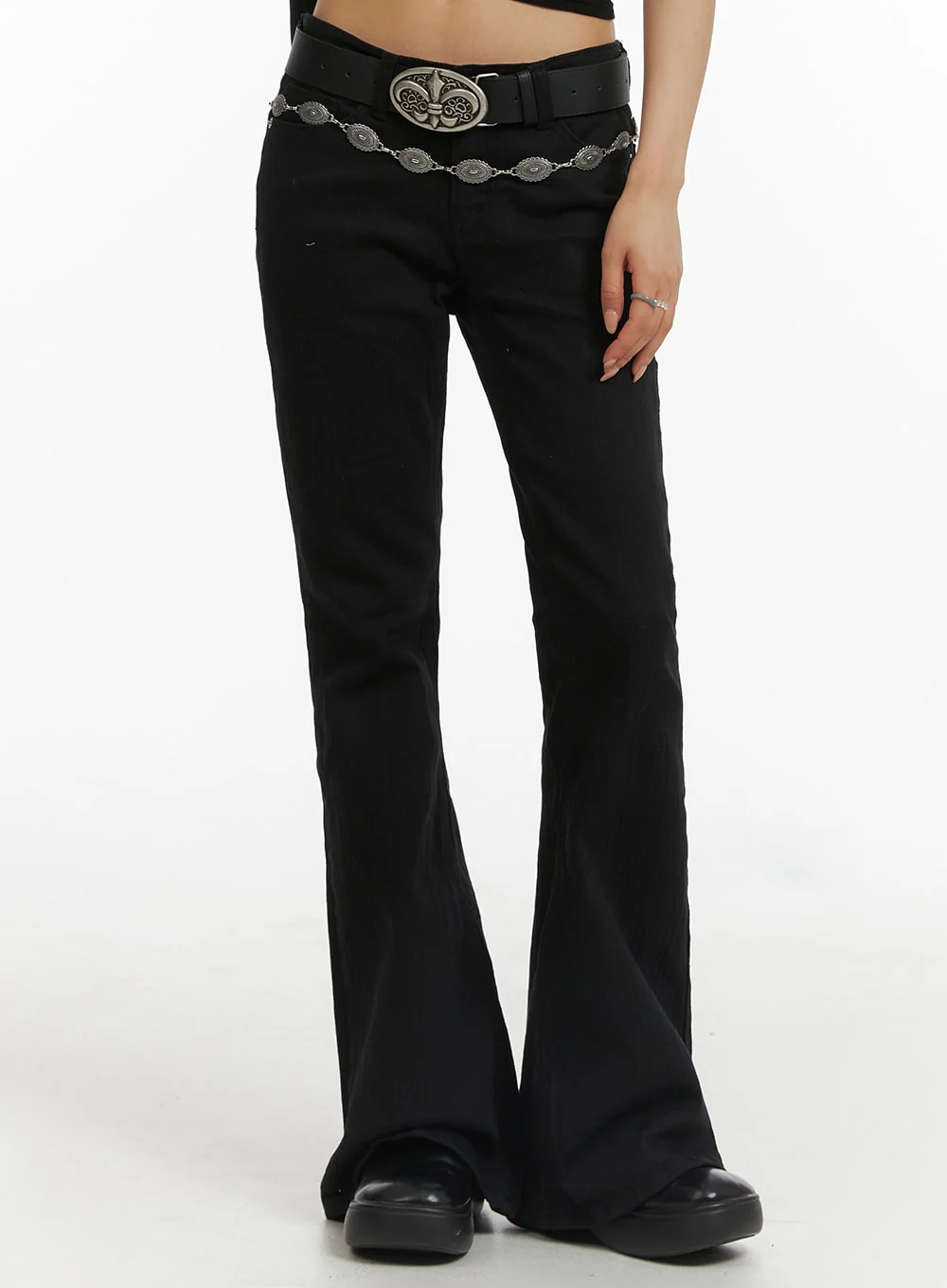 Slim Fit Bootcut Pants CJ416 - Image 4