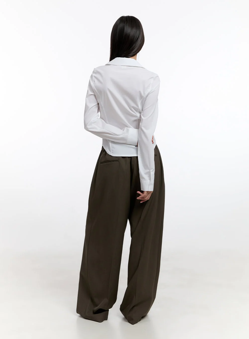 Slim Fit Collared Blouse CN420 - Image 4