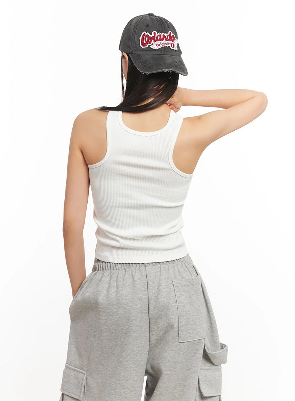 Slim-Fit Cotton Tank Top IA504 - Image 7