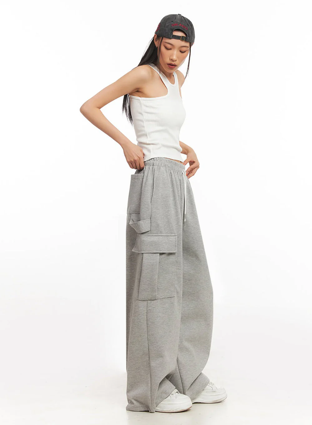 Slim-Fit Cotton Tank Top IA504 - Image 9
