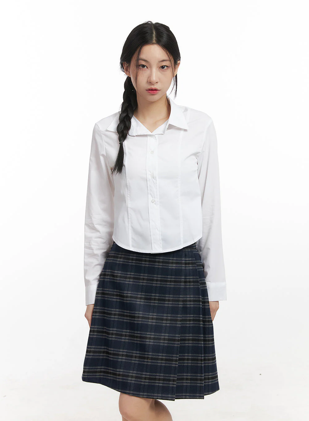 Slim Fit Crop Blouse CN428 - Image 8