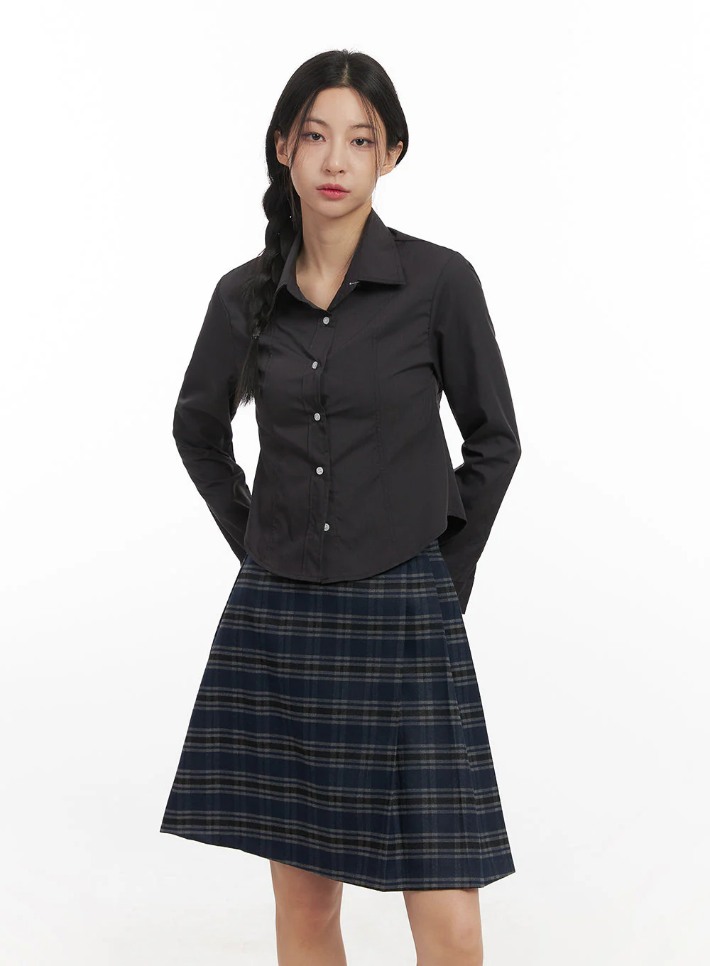 Slim Fit Crop Blouse CN428 - Image 9