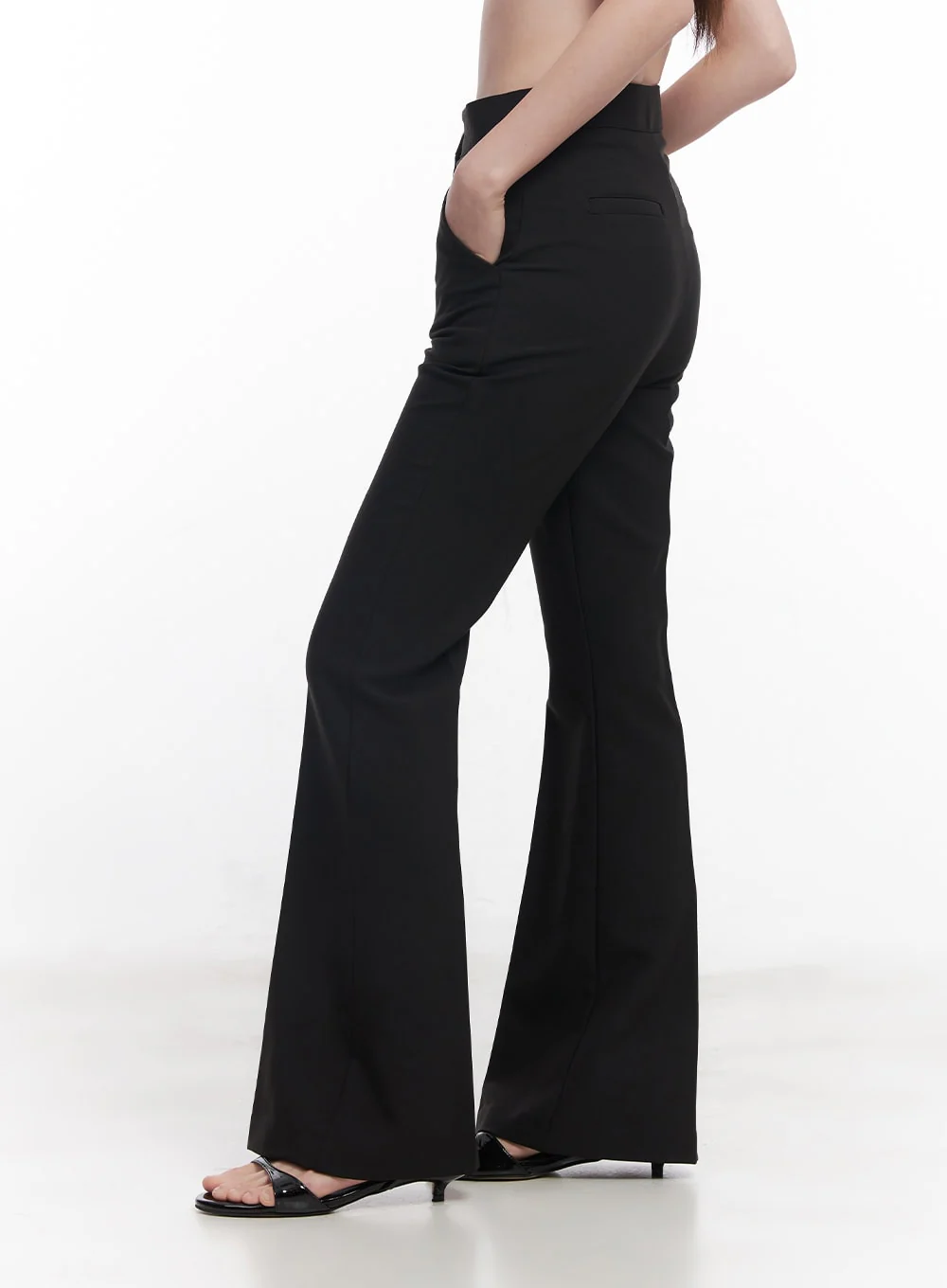Slim-Fit Flared Trousers CY519 - Image 5