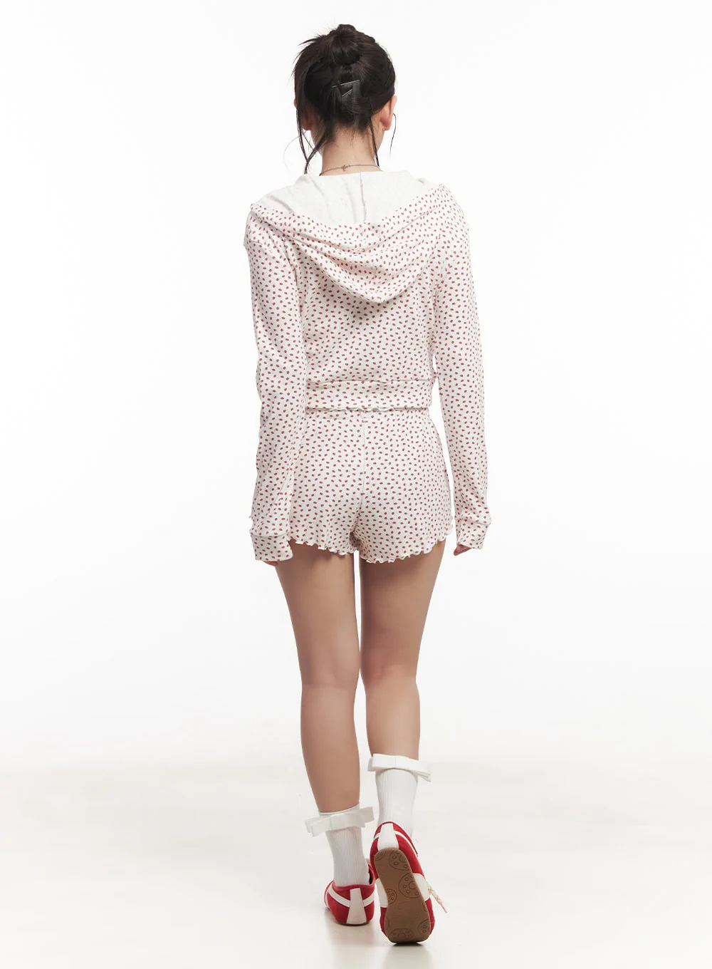 Slim-Fit Hooded Graphic Zip-Up CA525 - Image 7