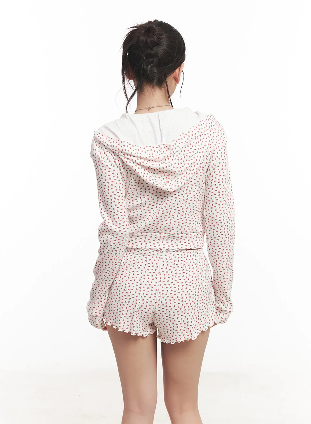 Slim-Fit Hooded Graphic Zip-Up CA525 - Image 8