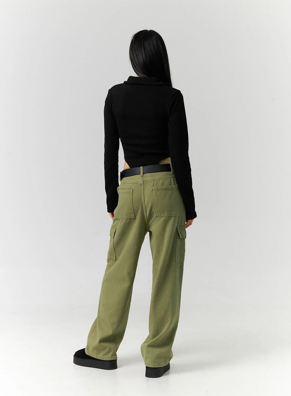 Slim Fit Zip Up Knit Top ID306 - Image 7
