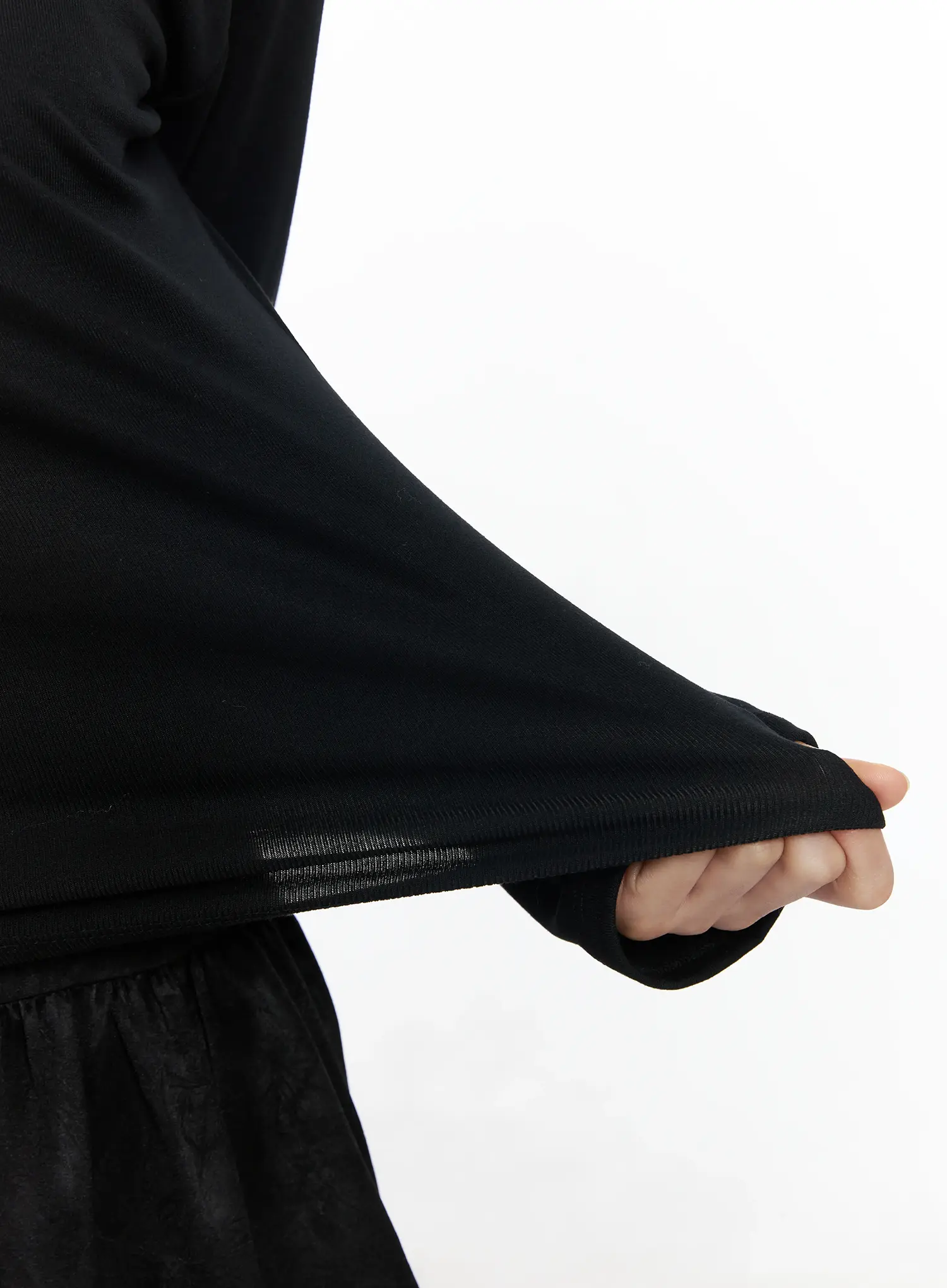 Slim Round Neck Long Sleeve Top IF520 - Image 8