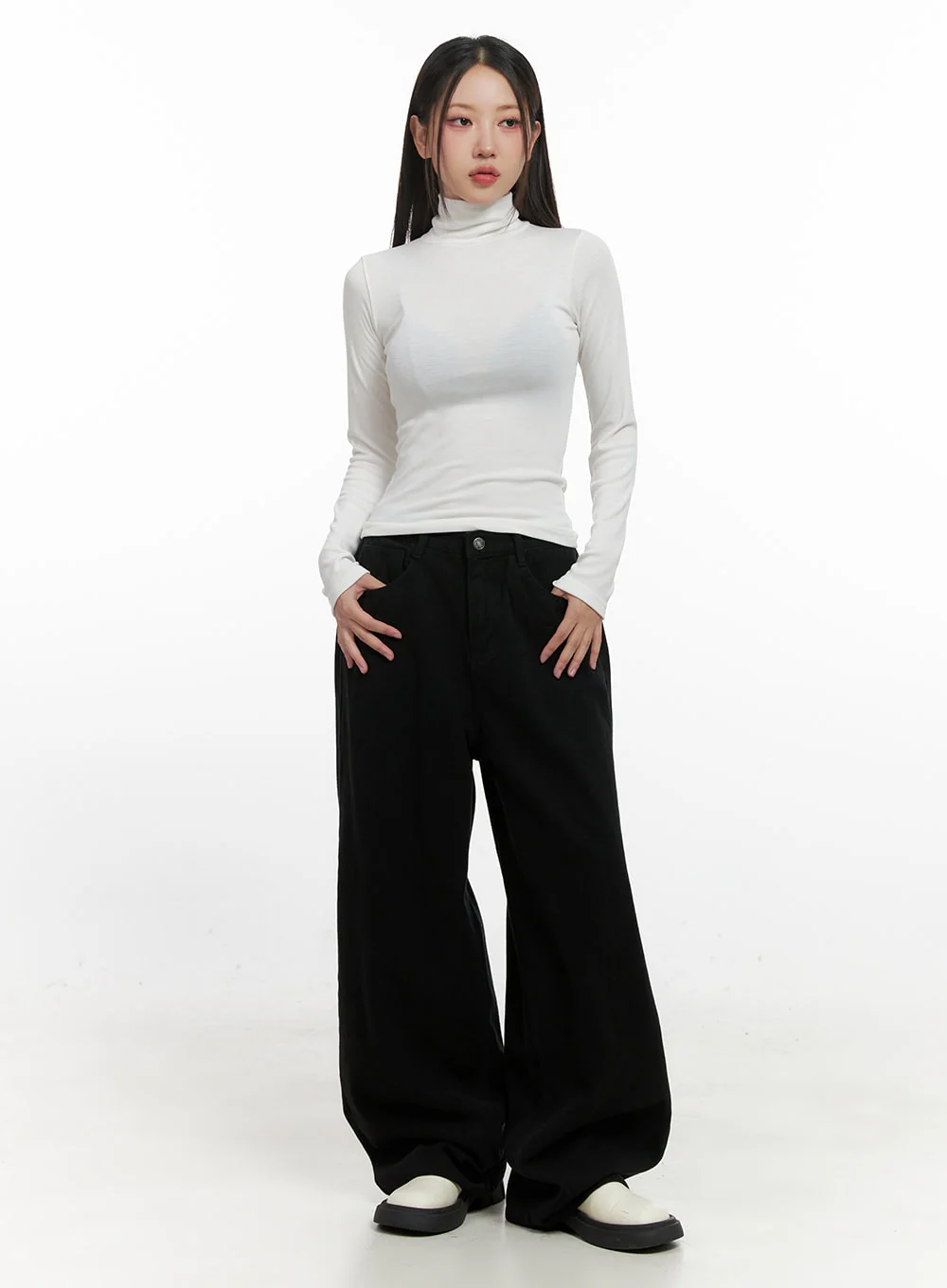 SlimFit Turtle Neck Top CN415 - Image 2