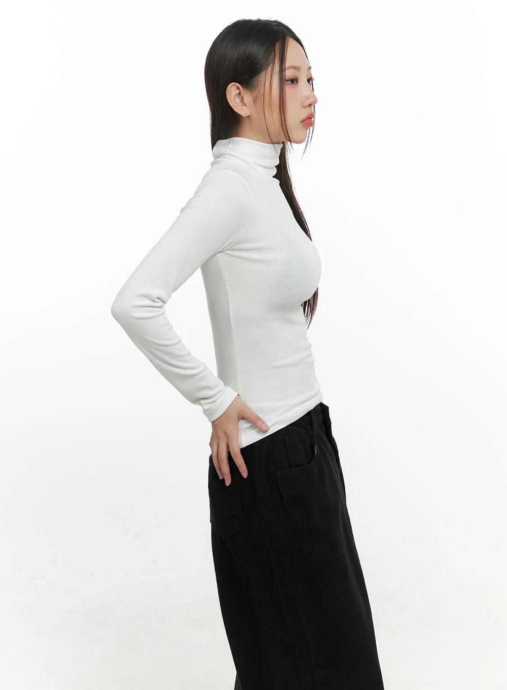 SlimFit Turtle Neck Top CN415 - Image 6
