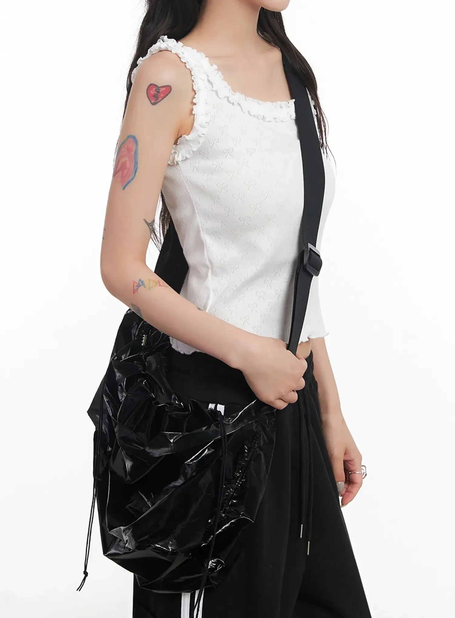 Slouchy Gloss Crossbody Bag IC503 - Image 5