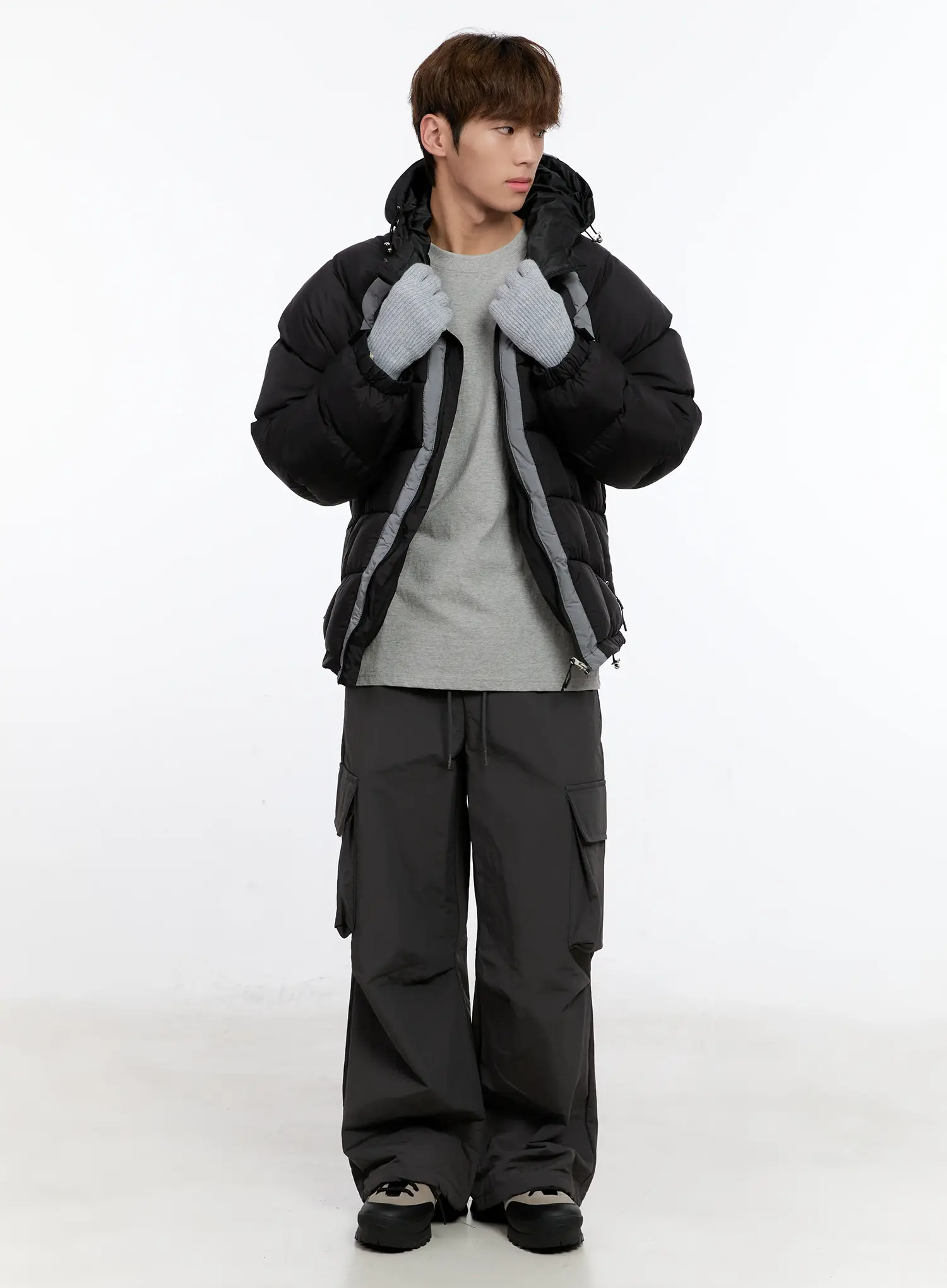 Smart Touch Ribbed Knit Gloves IN512 - Image 6