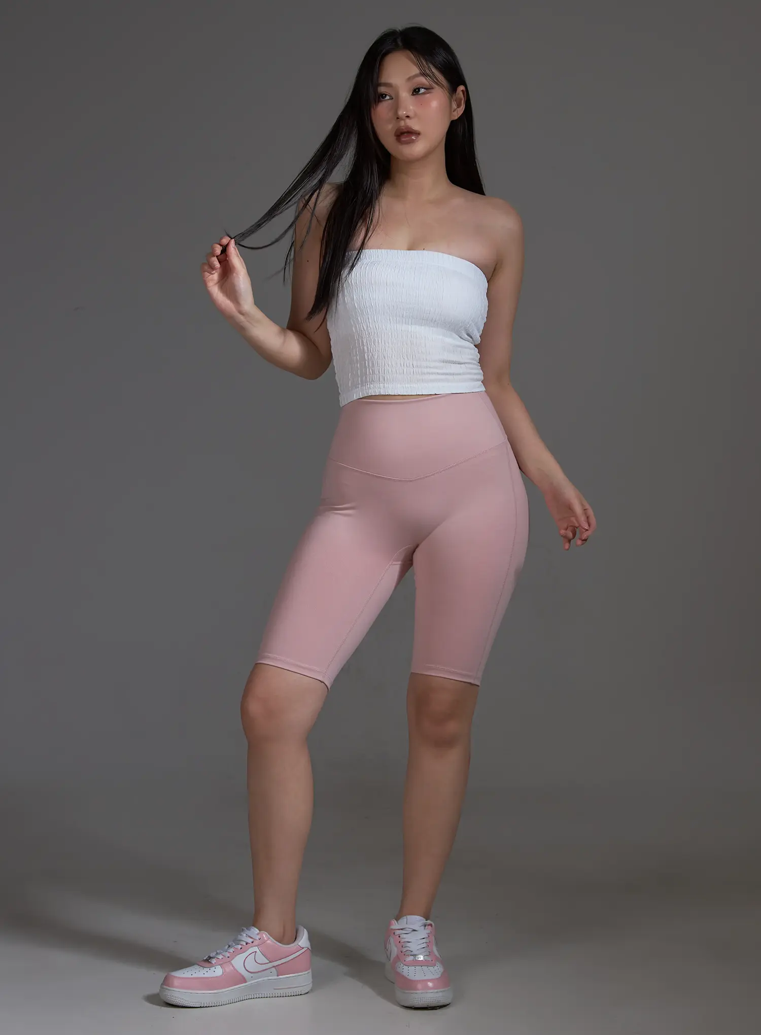 Smocked Frill Tube Top (White) IO517 - Image 3