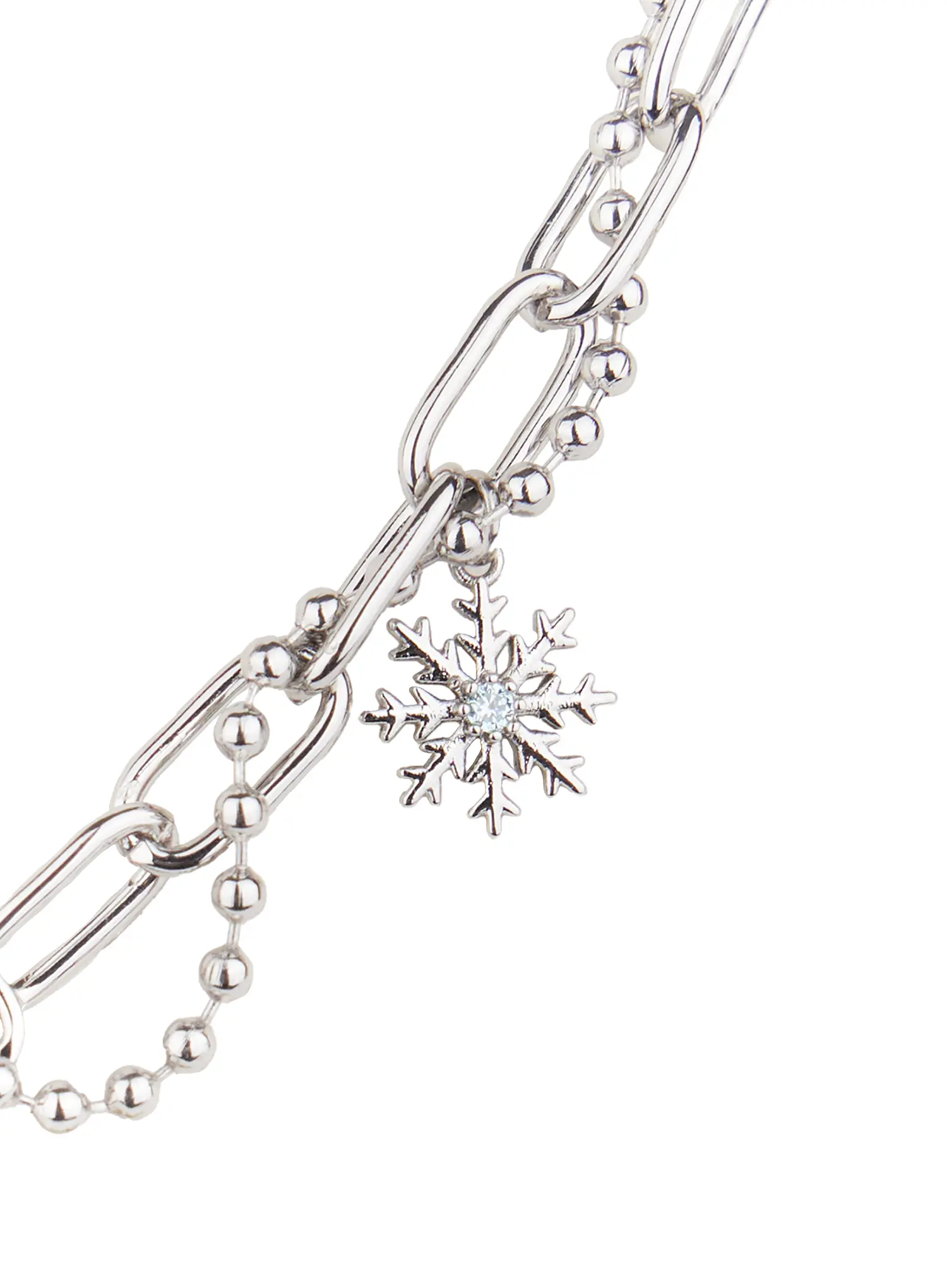 Snowflake Chain Necklace IF526 - Image 6