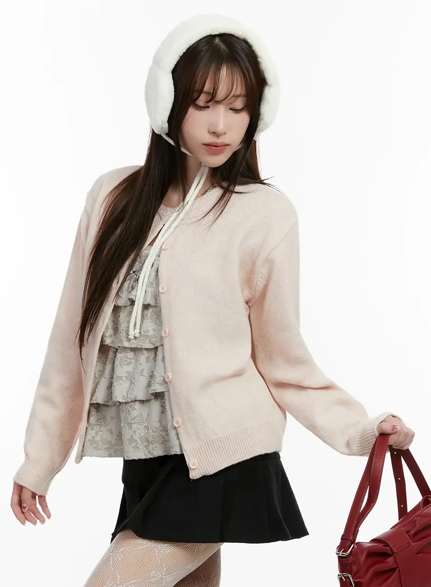 Soft Button-Up Cardigan IJ516