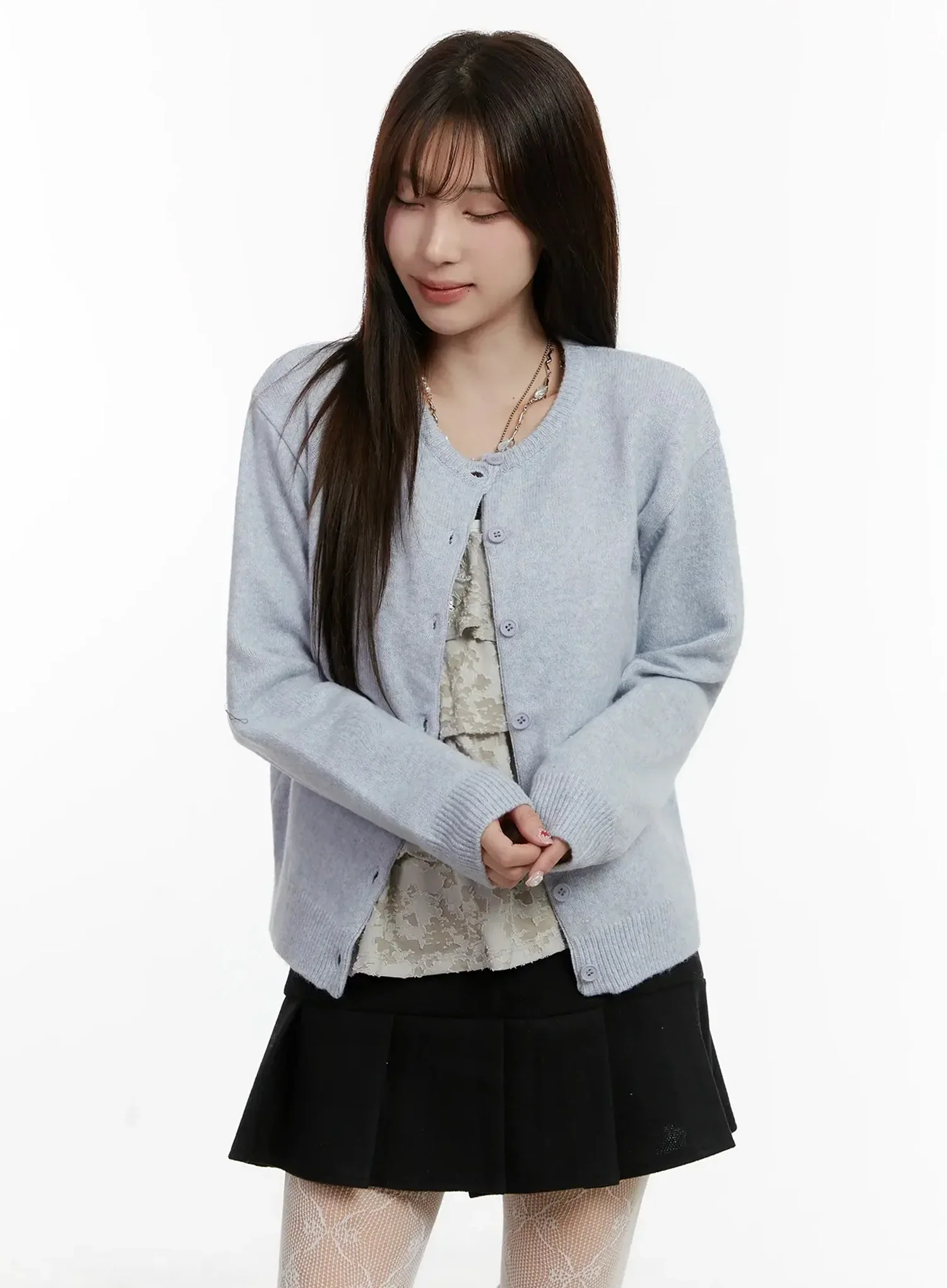 Soft Button-Up Cardigan IJ516 - Image 12