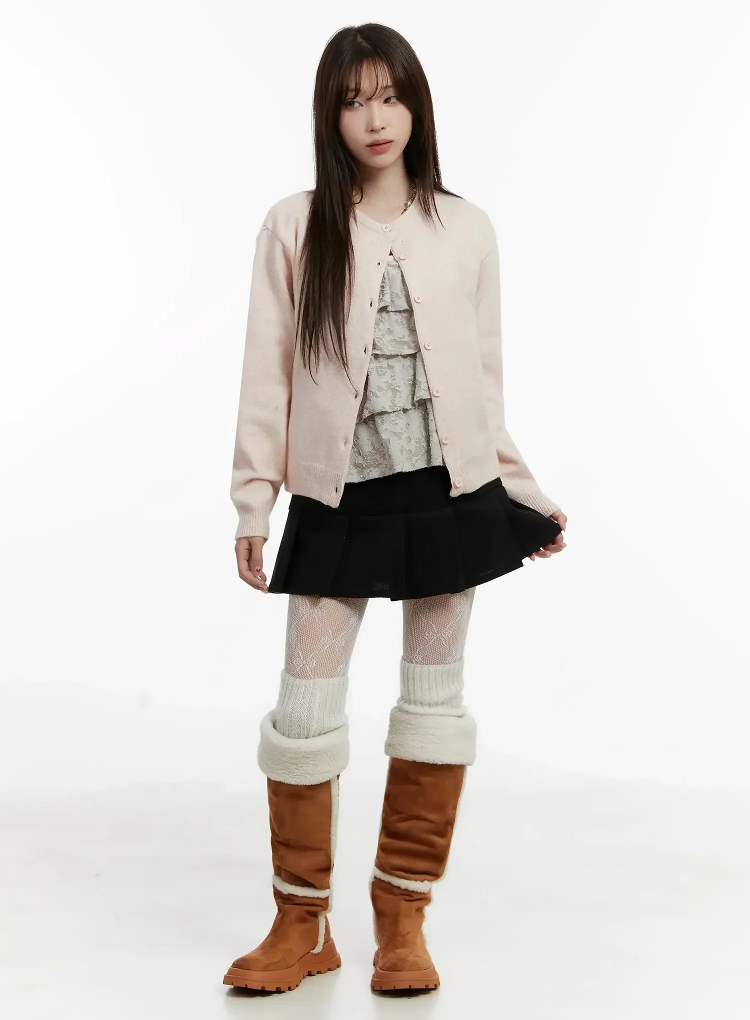 Soft Button-Up Cardigan IJ516 - Image 4