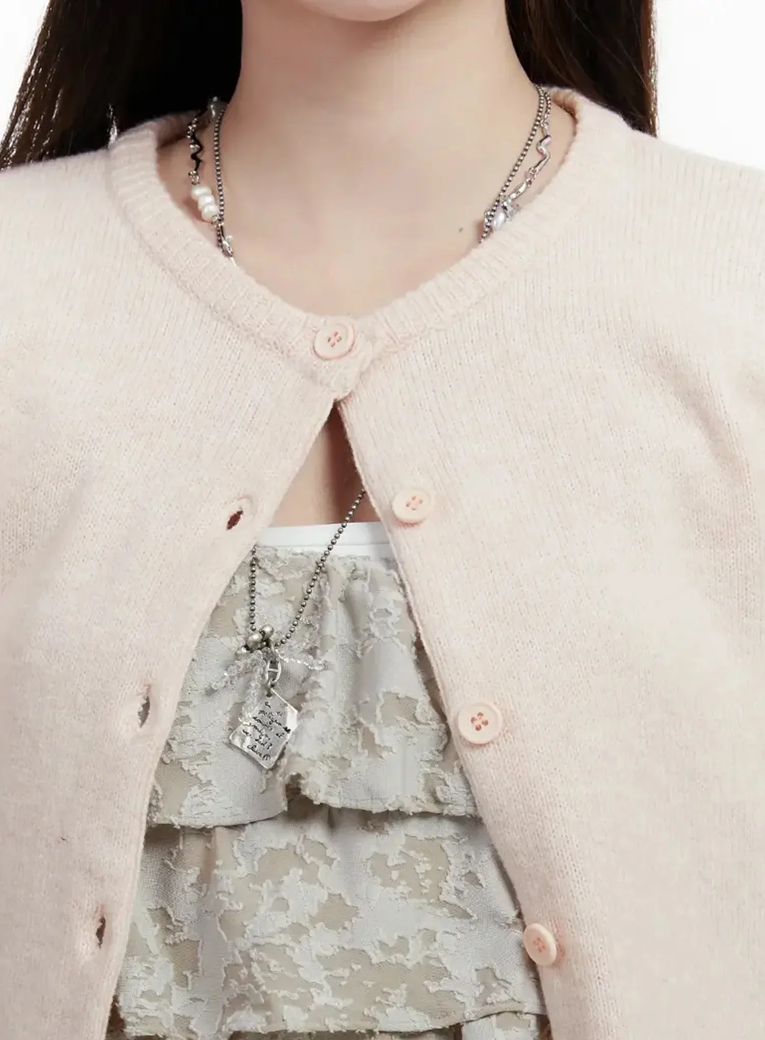 Soft Button-Up Cardigan IJ516 - Image 5