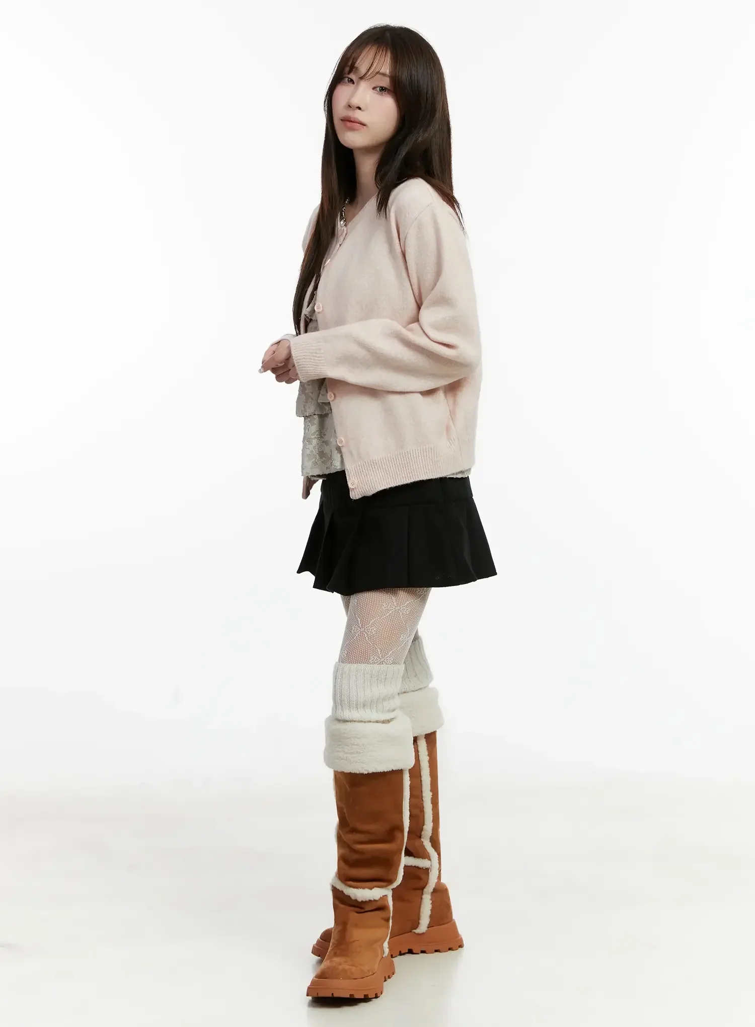 Soft Button-Up Cardigan IJ516 - Image 8