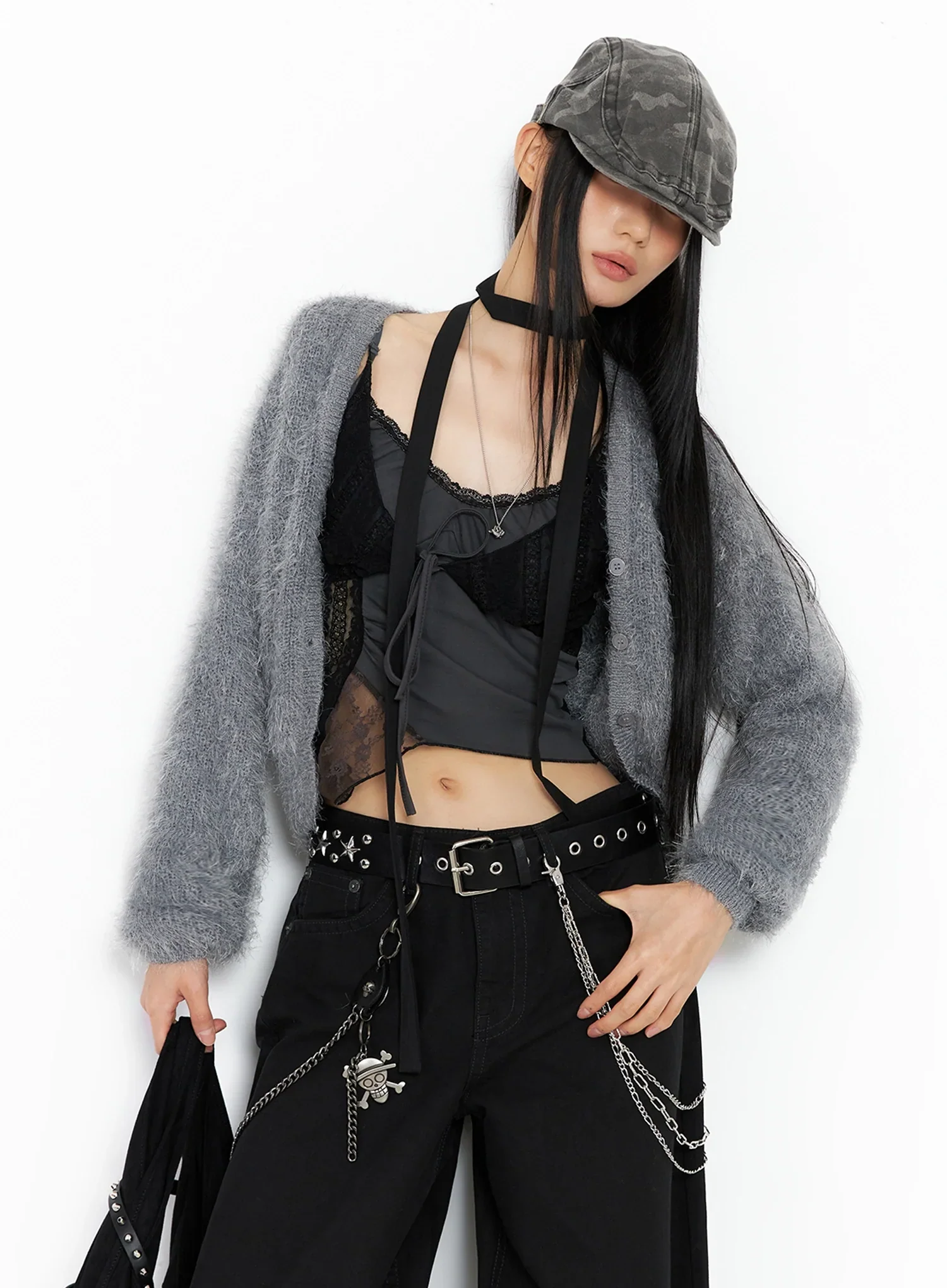 Soft Knit Buttoned Cardigan IO517