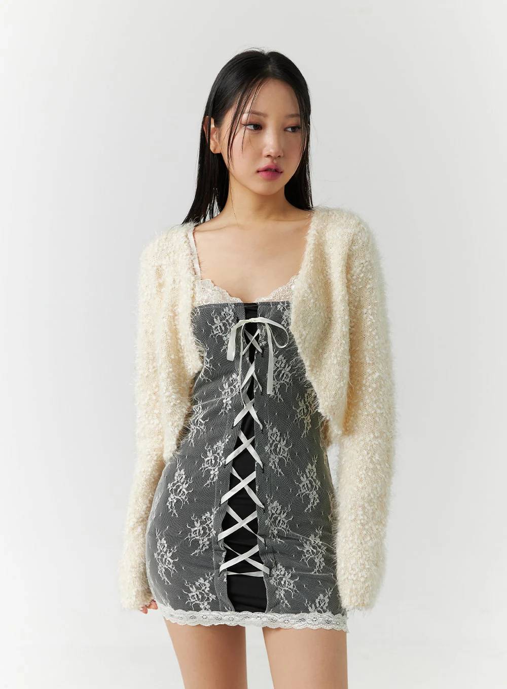 Soft Knit Crop Cardigan CD301 - Image 5