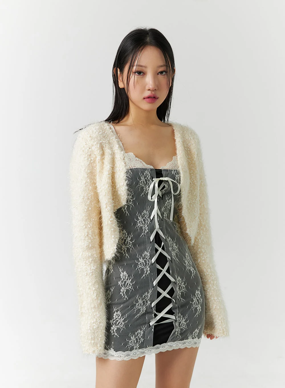 Soft Knit Crop Cardigan CD301 - Image 6