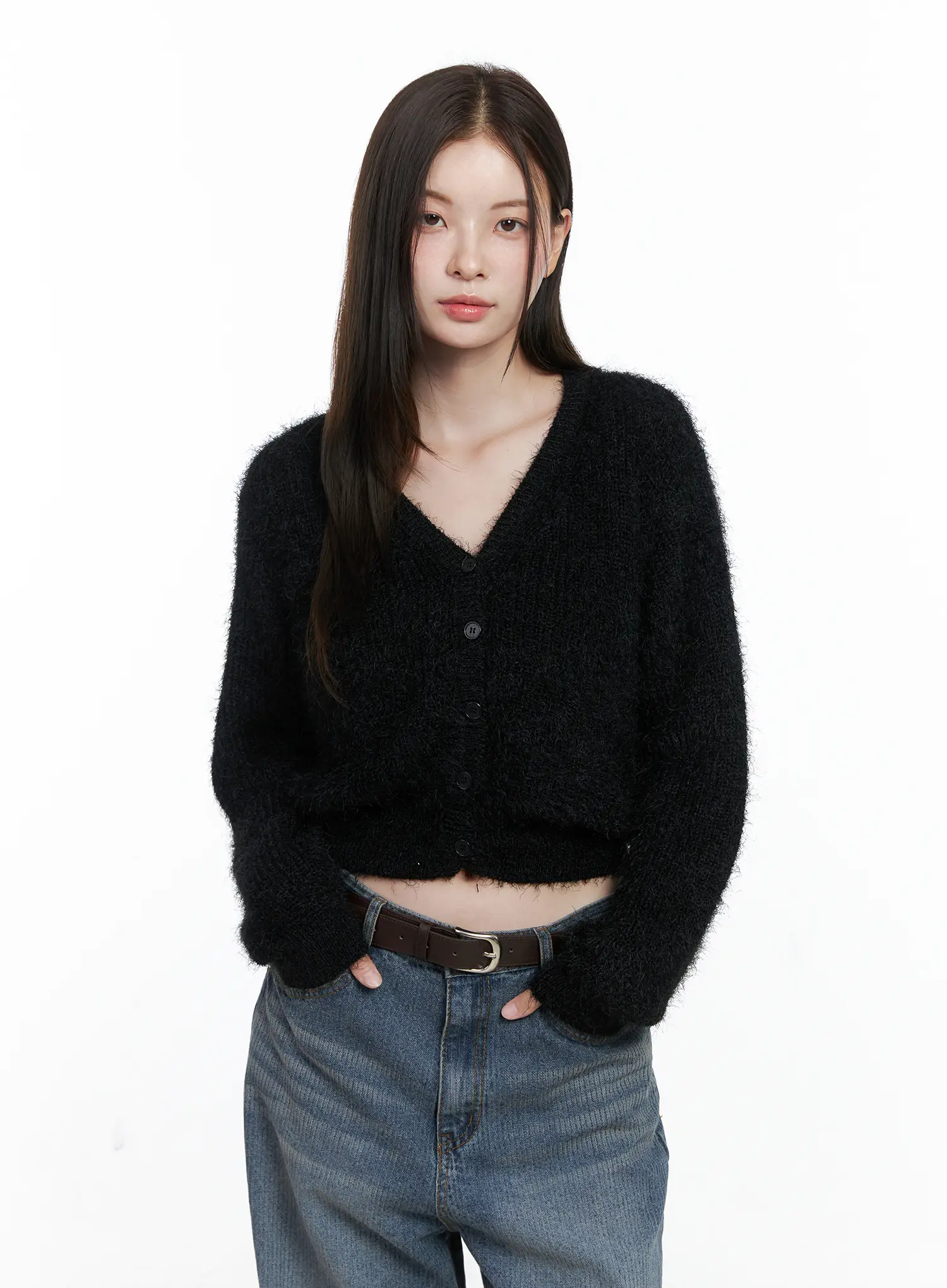 Soft Knit Crop Cardigan CO503 - Image 10